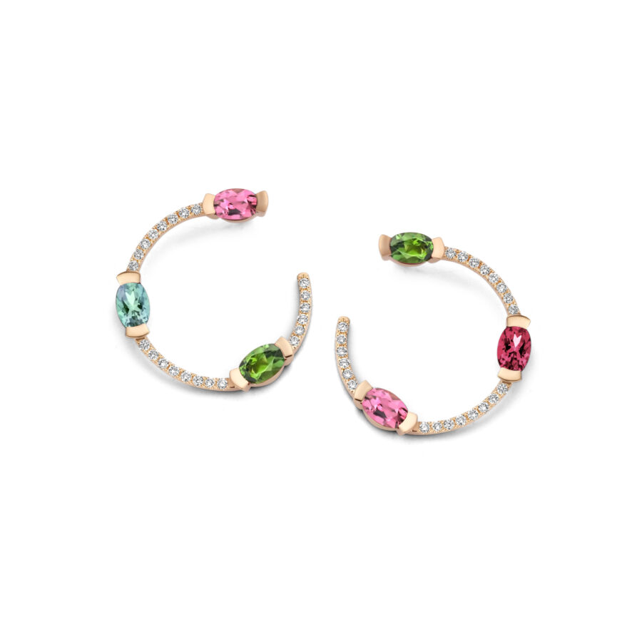 Adeline Trio Curved Earrings