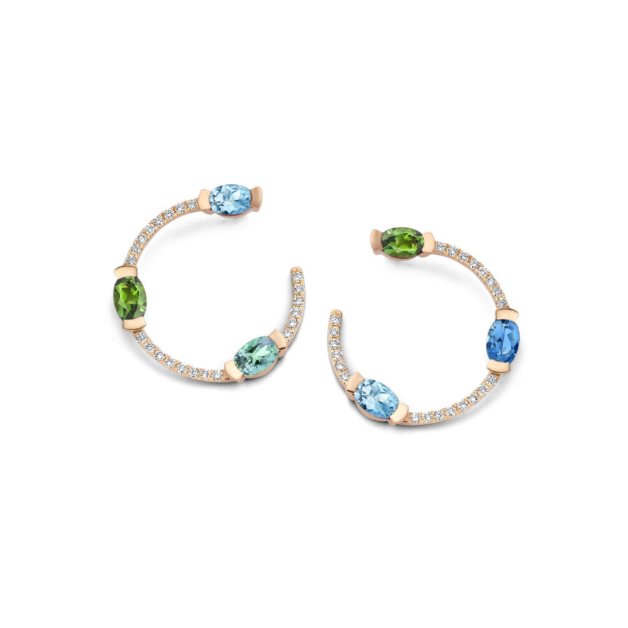 Adeline Trio Curved Earrings