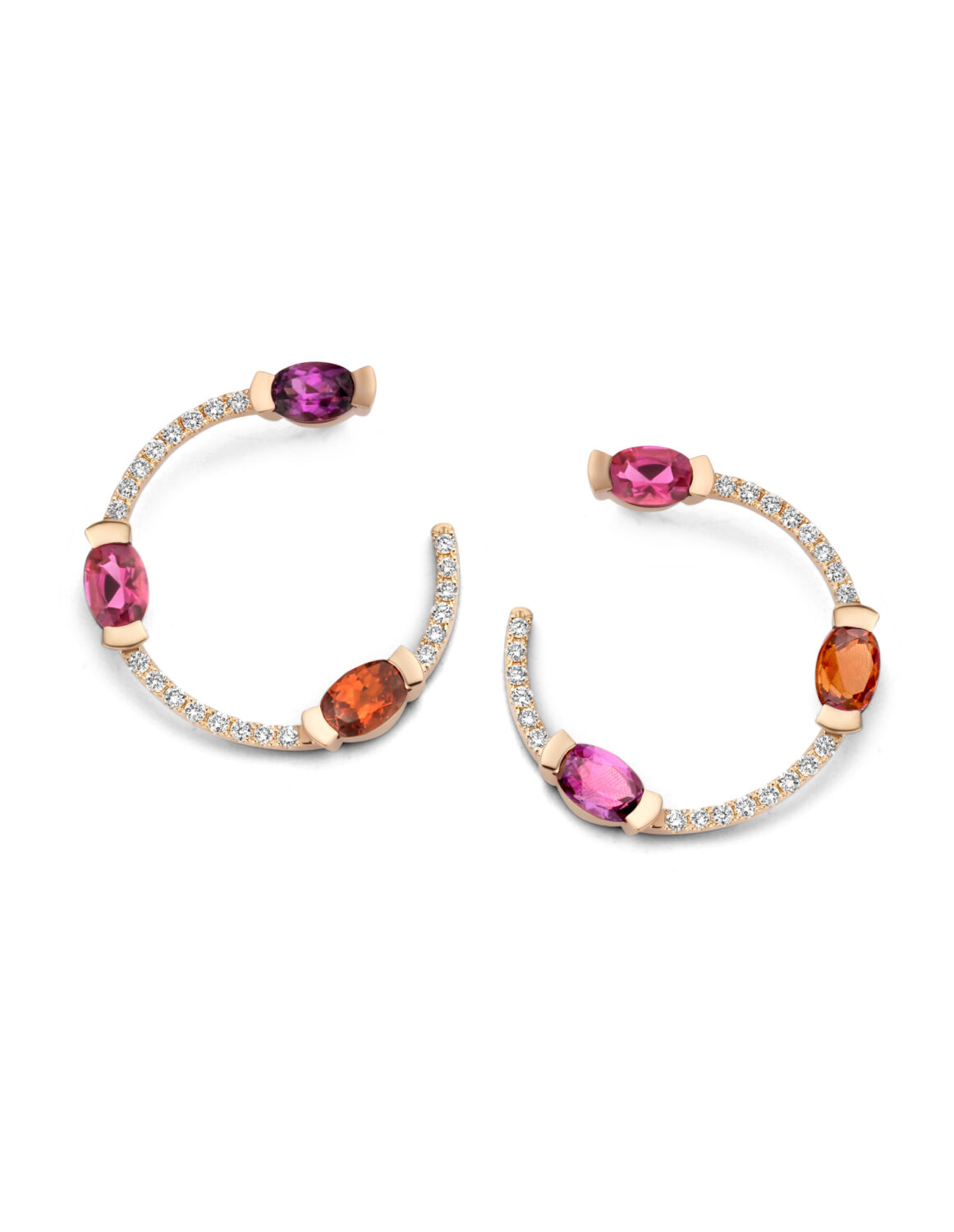 Adeline Trio Curved Earrings