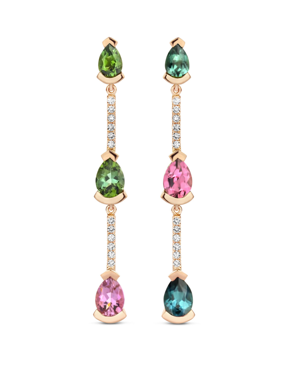 Adeline Trio Straight Earrings