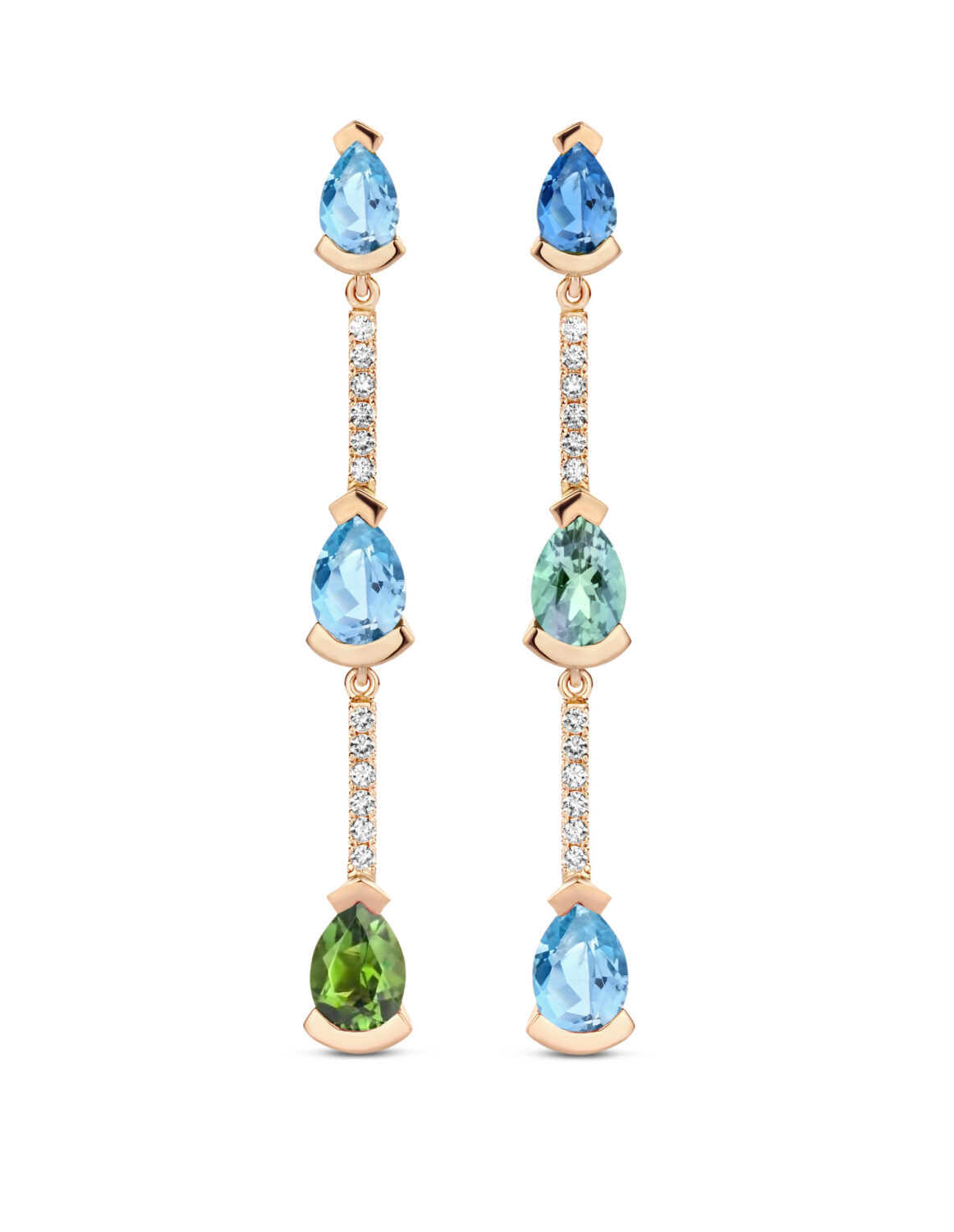 Adeline Trio Straight Earrings