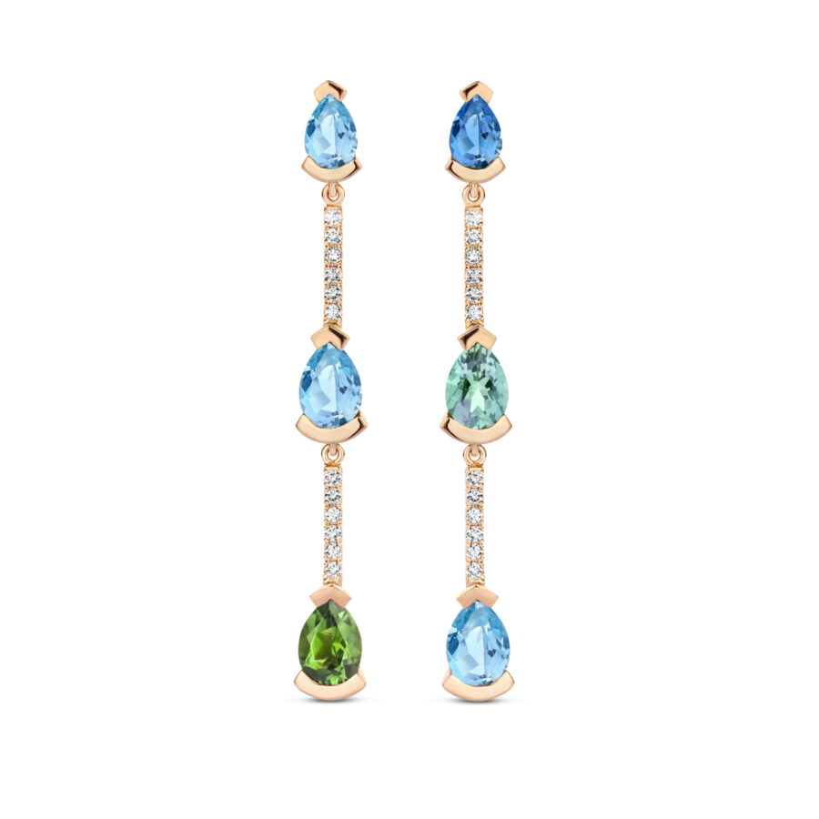 Adeline Trio Straight Earrings