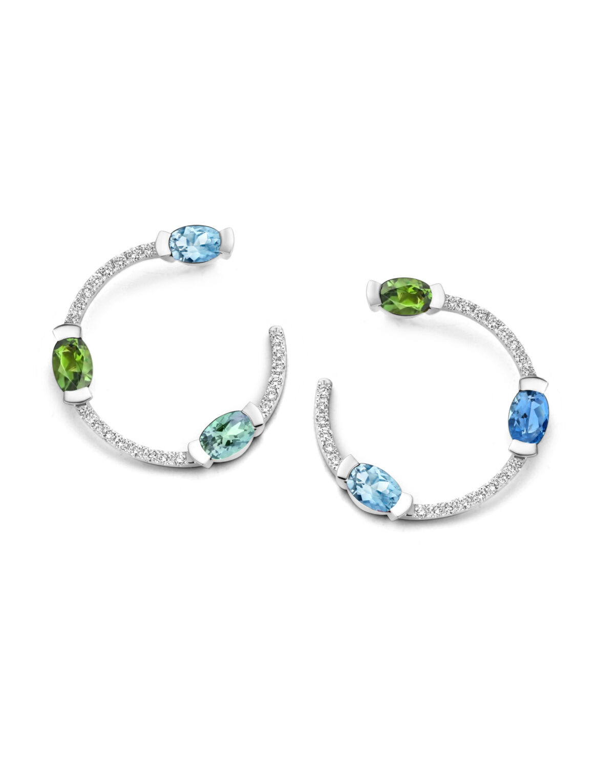 Adeline Trio Curved Earrings