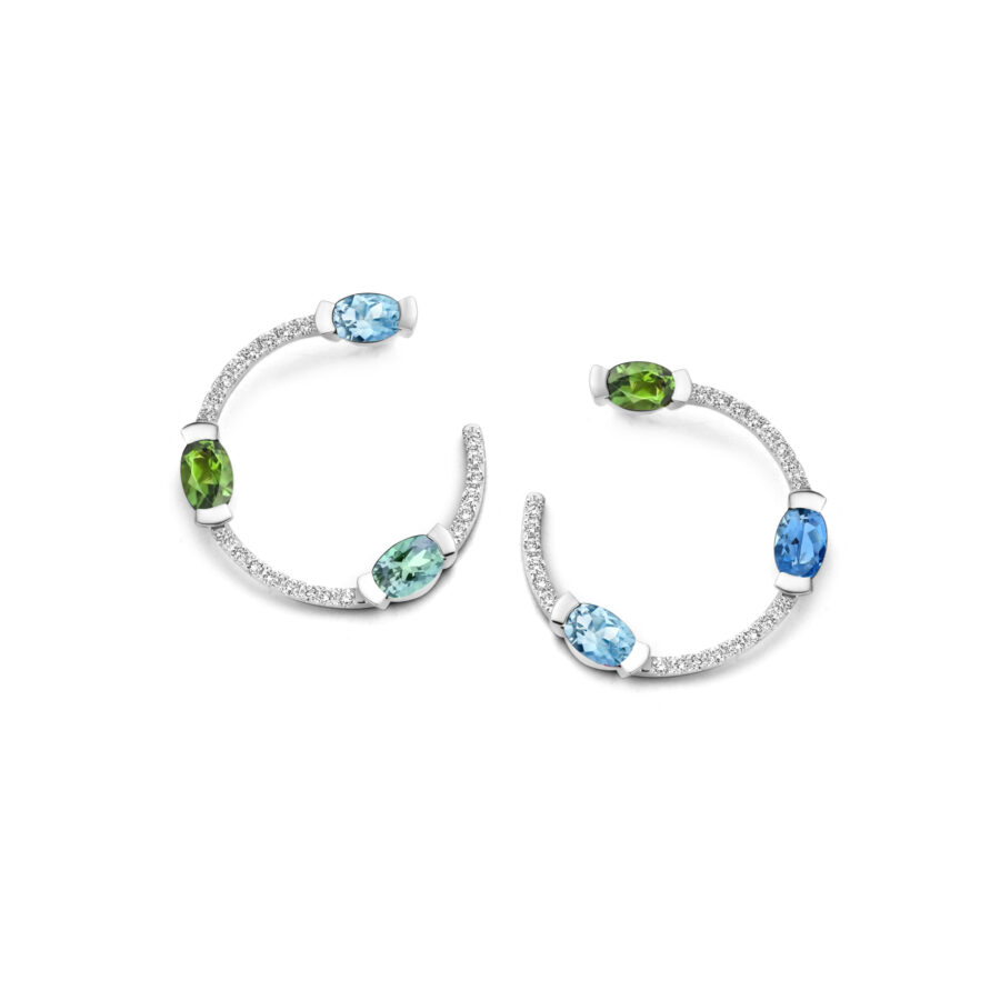 Adeline Trio Curved Earrings