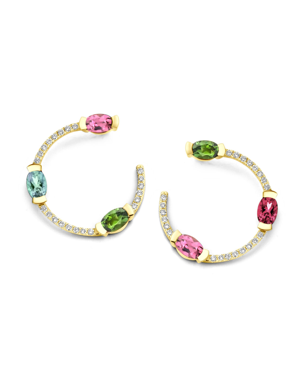 Adeline Trio Curved Earrings