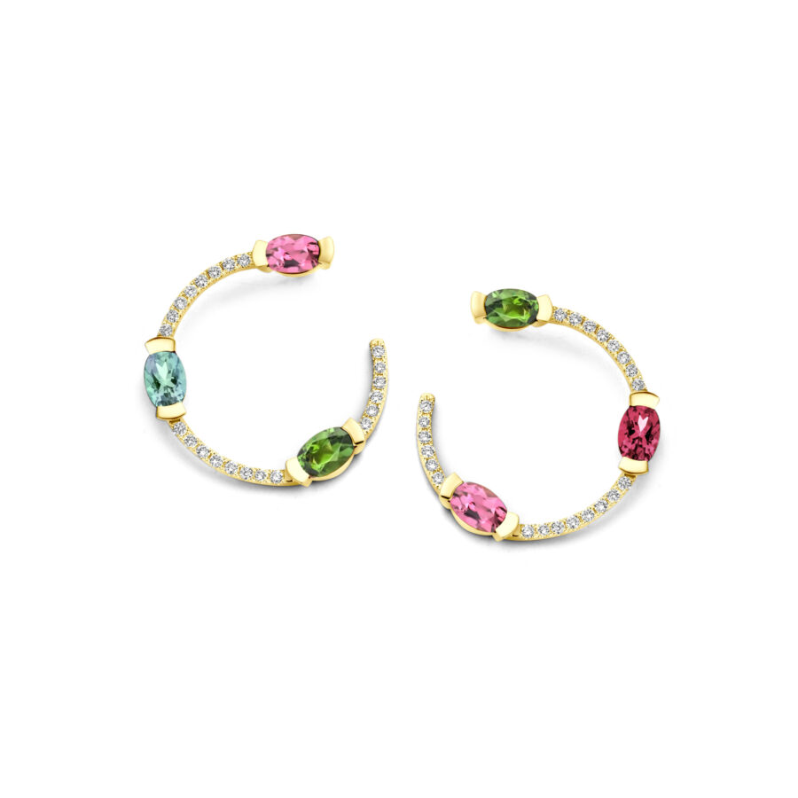 Adeline Trio Curved Earrings