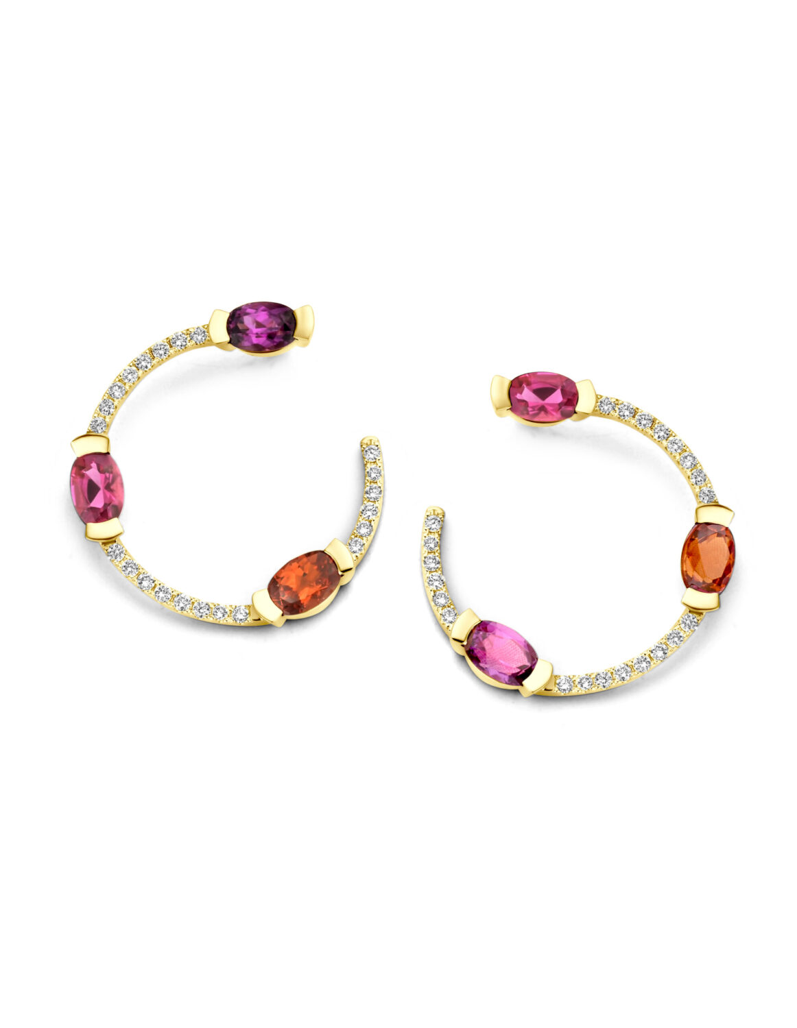 Adeline Trio Curved Earrings