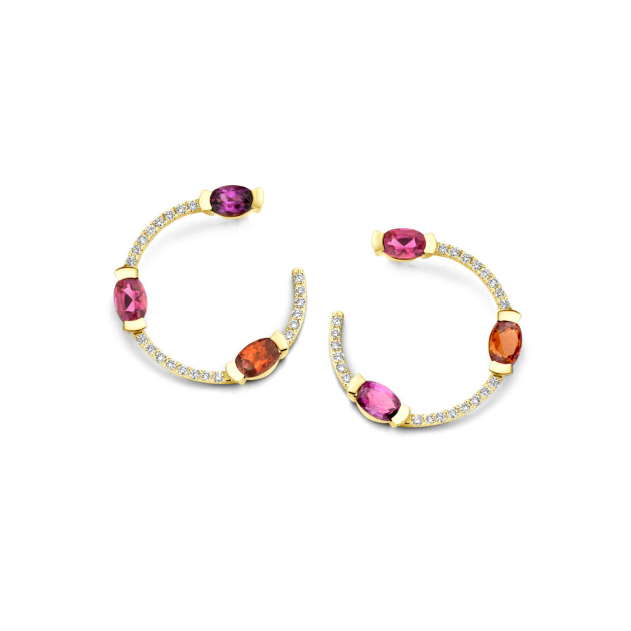 Adeline Trio Curved Earrings