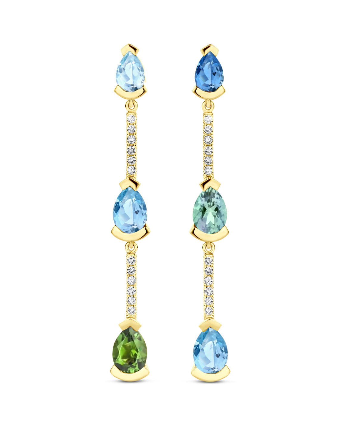 Adeline Trio Straight Earrings