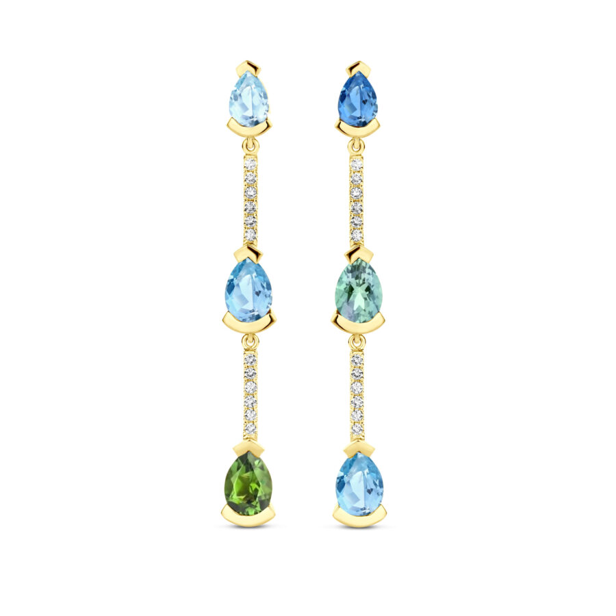 Adeline Trio Straight Earrings
