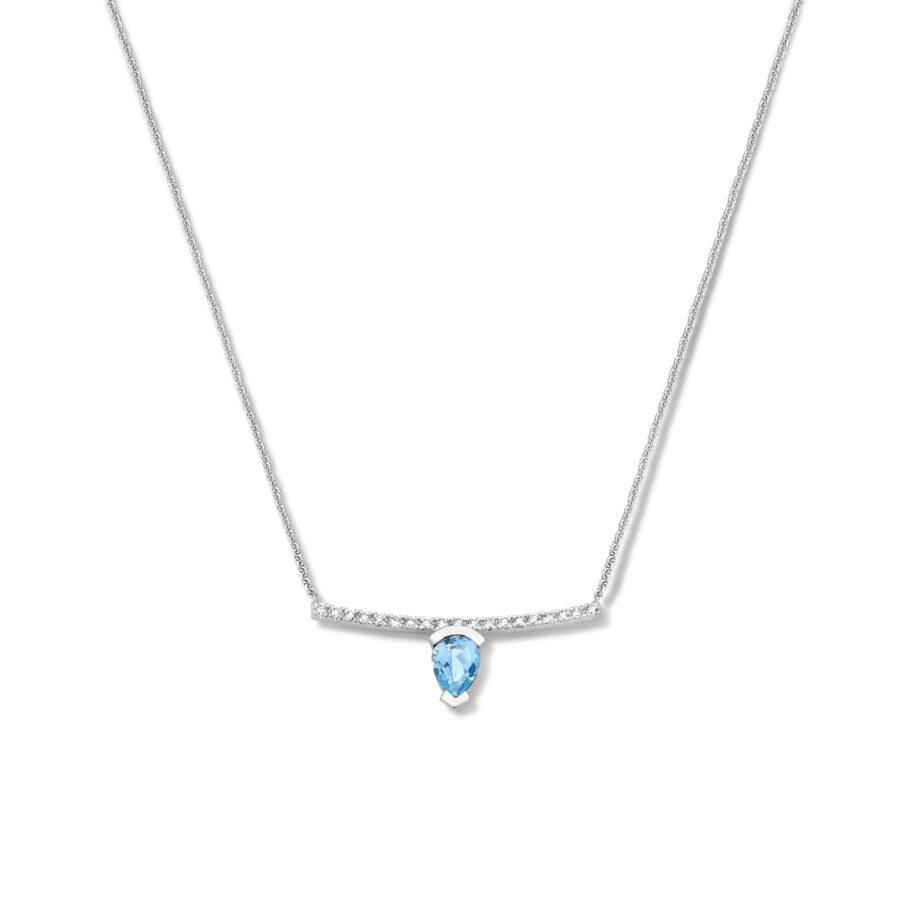 Adeline Straight Pear Necklace