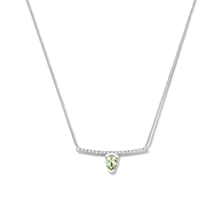 Adeline Straight Pear Necklace