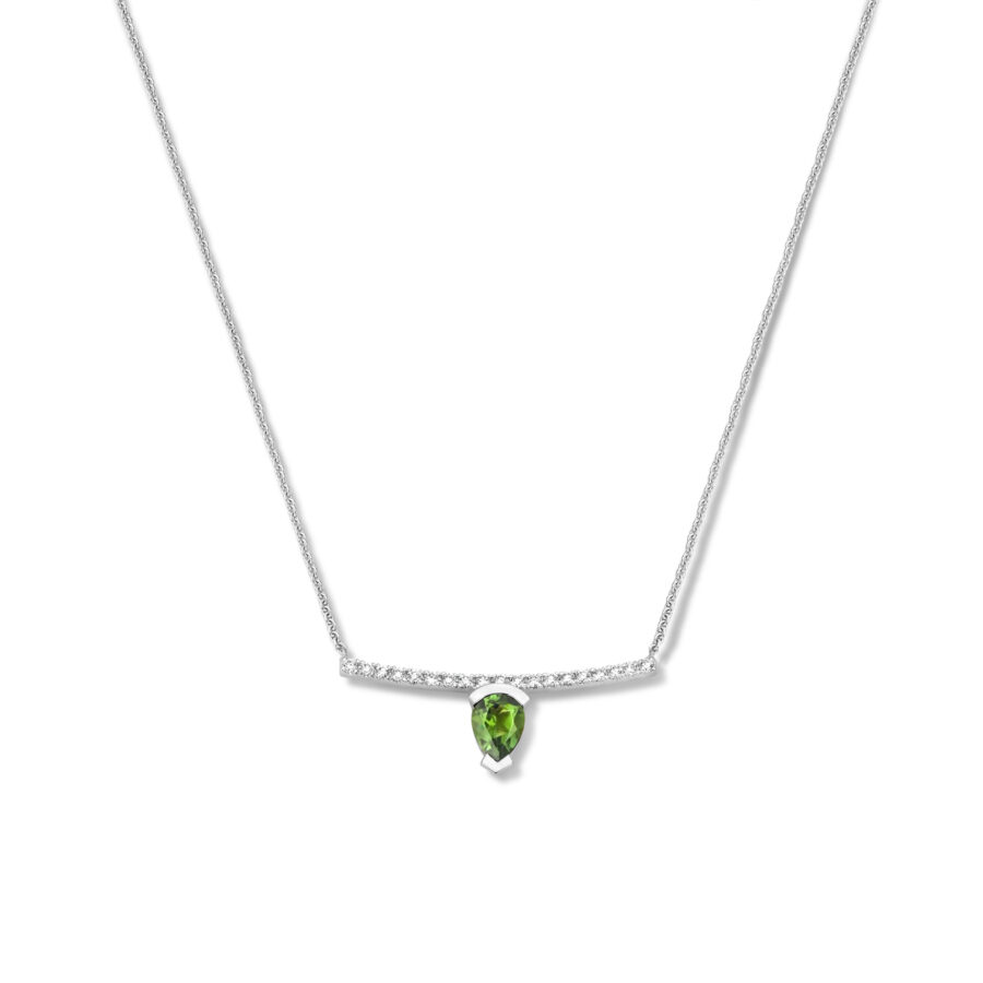 Adeline Straight Pear Necklace
