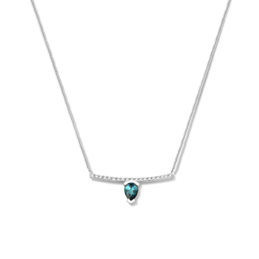 Adeline Straight Pear Necklace