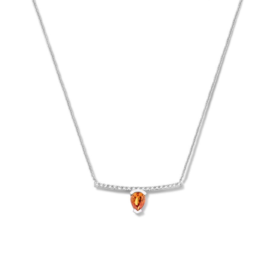 Adeline Straight Pear Necklace