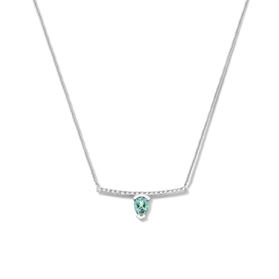 Adeline Straight Pear Necklace