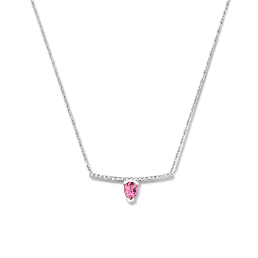 Adeline Straight Pear Necklace