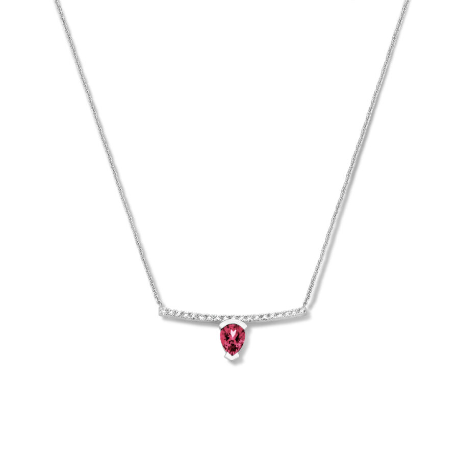 Adeline Straight Pear Necklace
