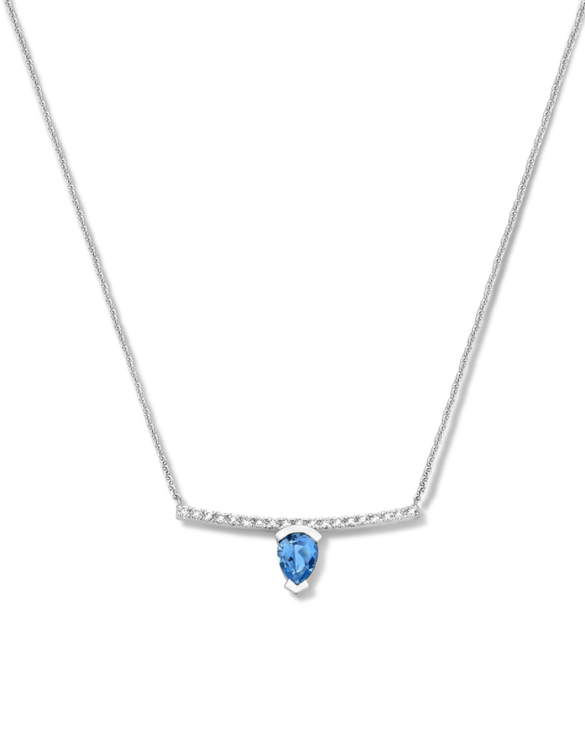 Adeline Straight Pear Necklace