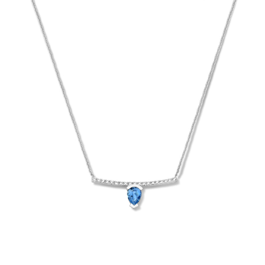 Adeline Straight Pear Necklace