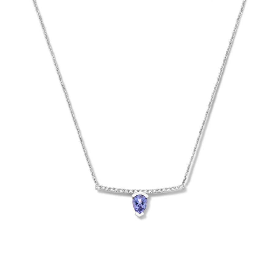 Adeline Straight Pear Necklace